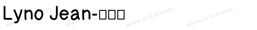 Lyno Jean字体转换